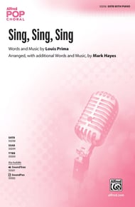 Sing, Sing, Sing SATB choral sheet music cover Thumbnail